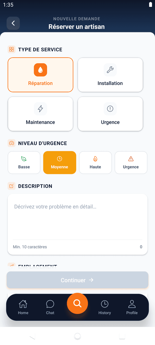 Décrivez votre besoin - 1